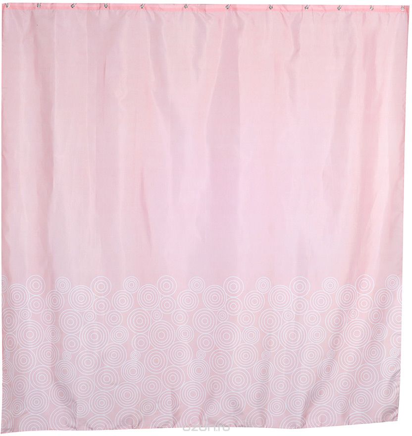 Занавеска ZALEL (розовый фон) 180*200 фото