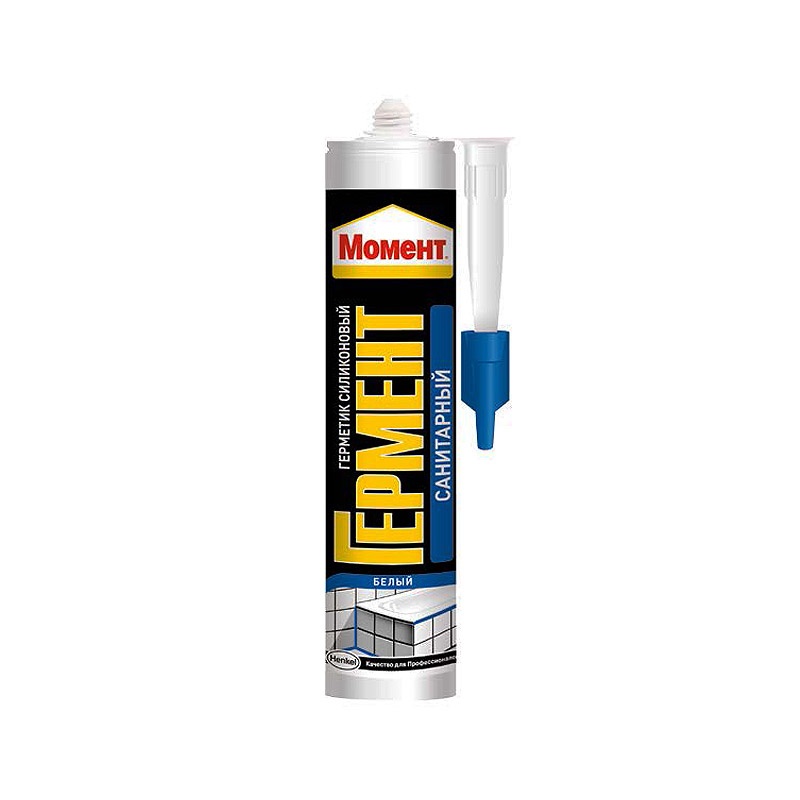 Герметик силикон прозрачный санитарный 280мл,1998756 Момент Гермент фото