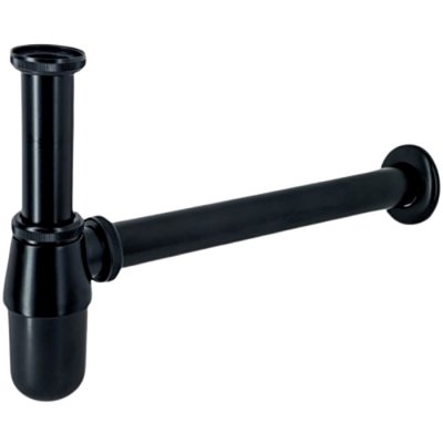 Сифон-Колено L80B Ledеme (Черный) фото