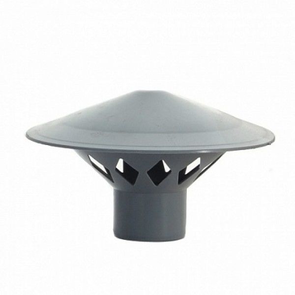 Зонт вентиляционный 50 внутр.(Серая) фото