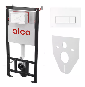 Инсталляция SET AlcaPlast инсталляция с белой гл кнопкой M570-0001 фото