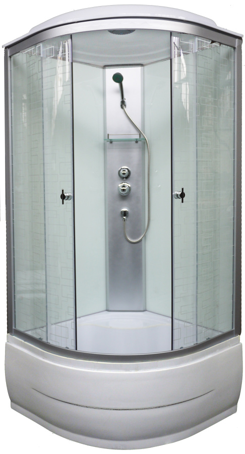 AQUAPULSE 4102D 90*90*220 гл.п. square white !!!АКЦИЯ!!!ХИТ ПРОДАЖ!!! фото
