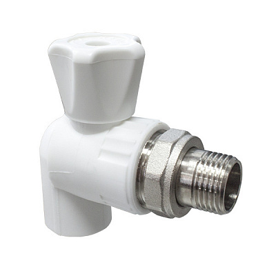 Кран шаровой для радиатора угловой 25*3/4  фото