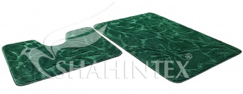 Набор ковриков д/ванной Эко 60*90, 60*50 изумрудный 67 (Shahintex) 5620 фото