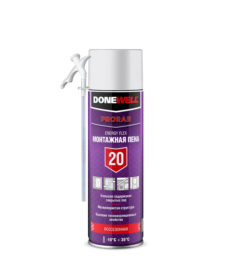 Пена DONEWELL 20 ENERGY FLEX . всесезонная (650мл) KUDO DPH06U20 фото