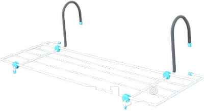 Сушилка для белья на батарею СБ5-65 белый фото