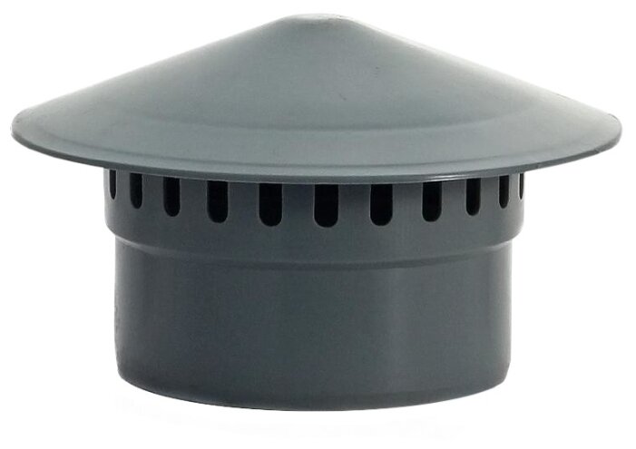 Зонт вентиляционный 110 внутр.(Серая) фото