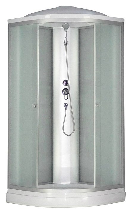 NARA LIGHT душевая кабина 100/15 МТ + поддон 100/15С полукруглый фото