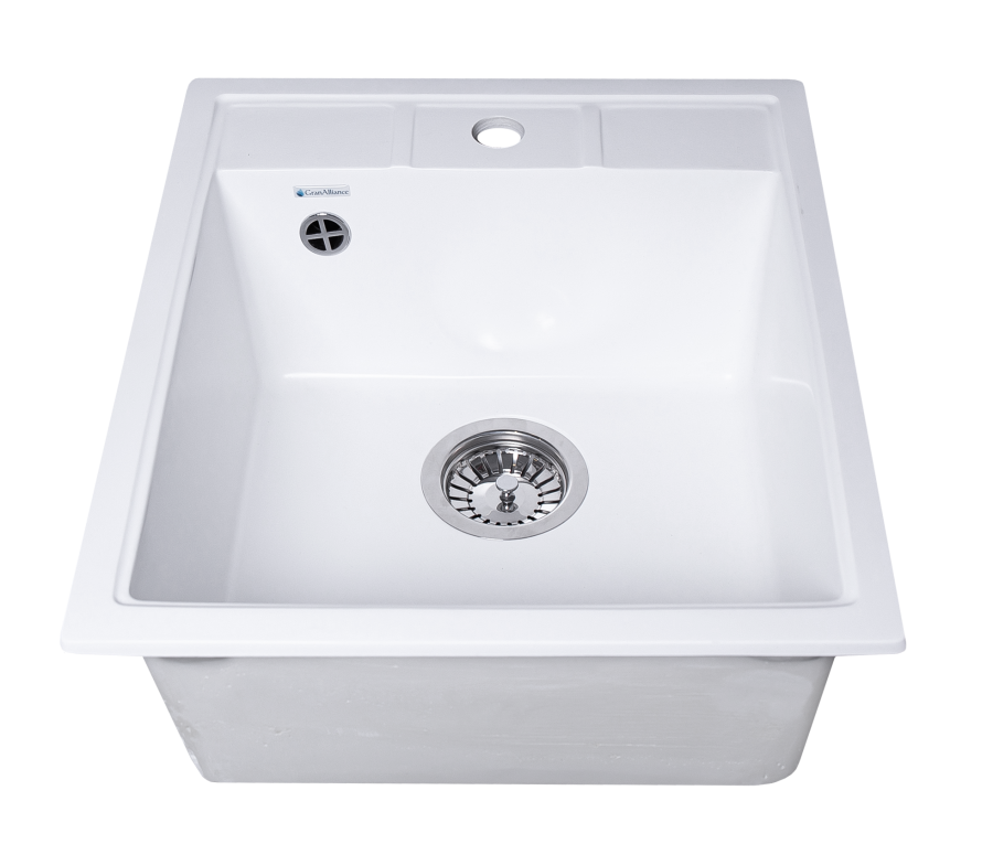 Кухонная мойка GranAlliance G-20, молочный  440х497х200 мм (ДхШхВ) фото