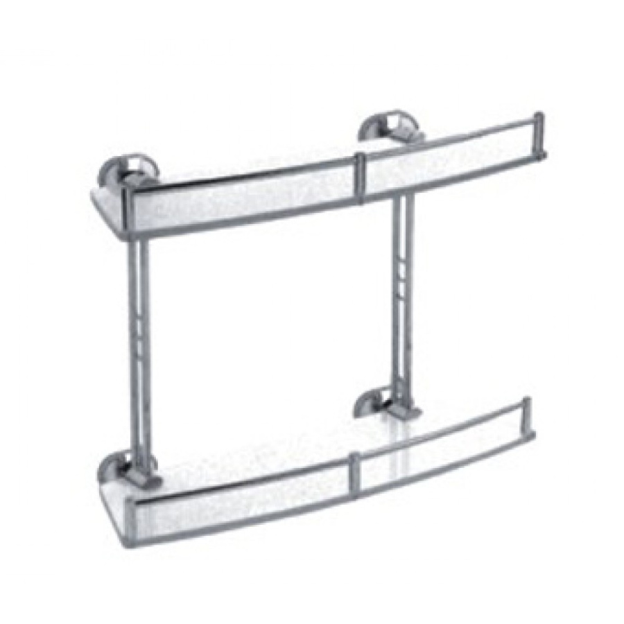 Полка двухъярусная стеклянная L1920-2 фото