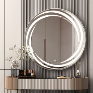 Зеркало MIXLINE "Беатрис" D800 сенсор, светод.подсветка, гравировка фото