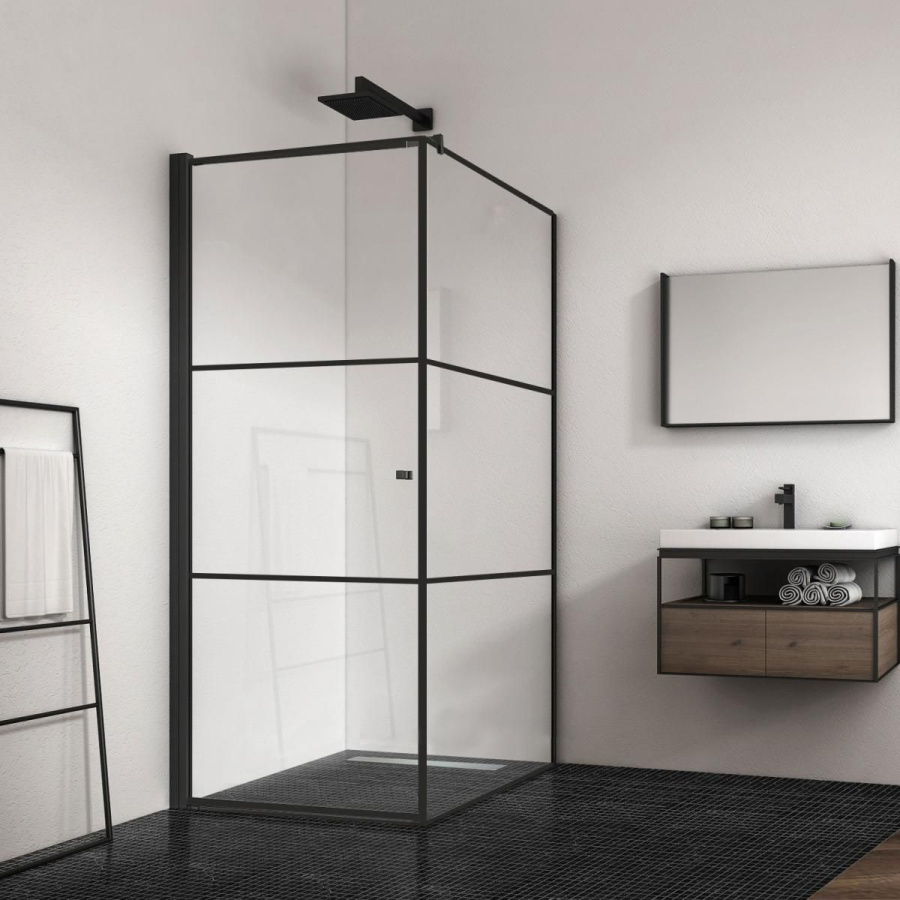 BERGES DARK Душевой уголок 900*900*1950 арт.061020L фото