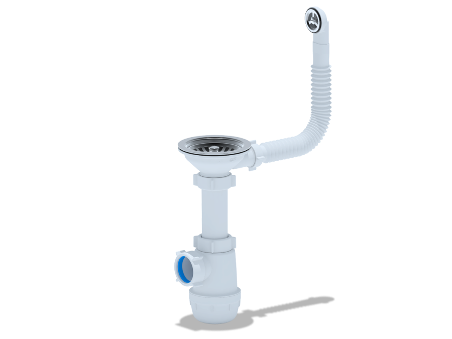 Сифон бутылочный 3 1/2"*40 Грот (А0142S) гранит. АНИ (10) фото