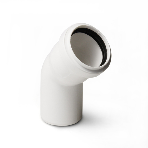 Отвод 50х 45 Stilte белый фото