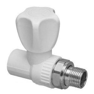 Кран шаровой для радиатора прямой 20*1/2  фото