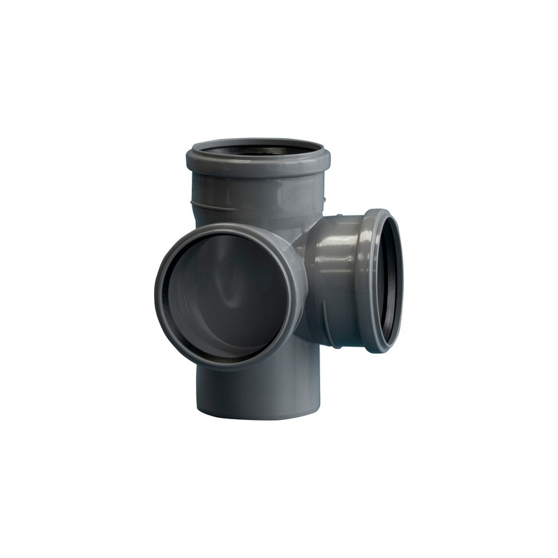 Крестовина 110/110/110 угол 87 двухпл.(Серая) фото