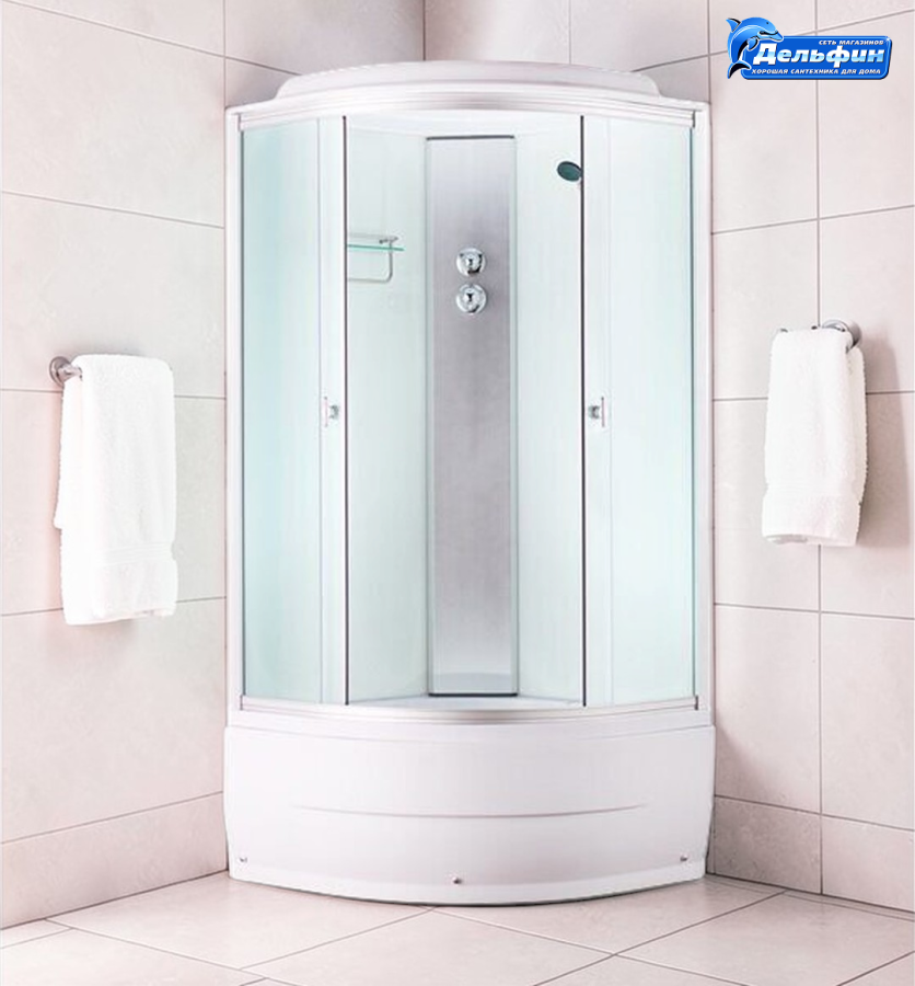 AQUAPULSE 4001D 80*80*220 гл.п., fabric white фото