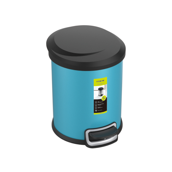 Ведро для мусора 5 литров (синий) L705-6 фото