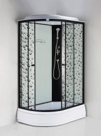 Душевая кабина ДАНА-452 120*80*215 (черные капли) ПРАВАЯ, ср.п., фото
