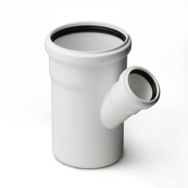 Тройник 110*50/45 Stilte белый фото