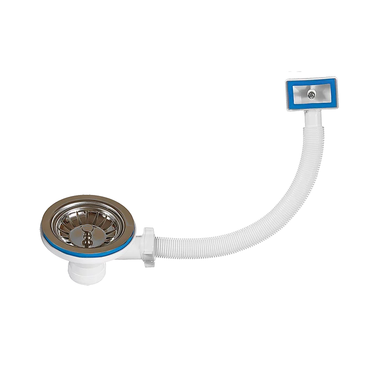 Выпуск 3 1/2 с переливом (А-4007-1) для нерж.мойки ОРИО (50) фото