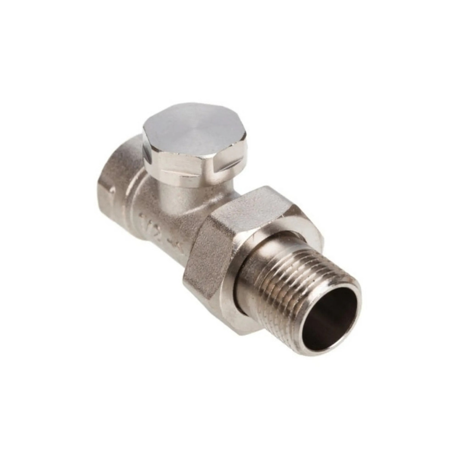 Клапан запорный для радиатора прямой FM 3/4" AQUALINK фото