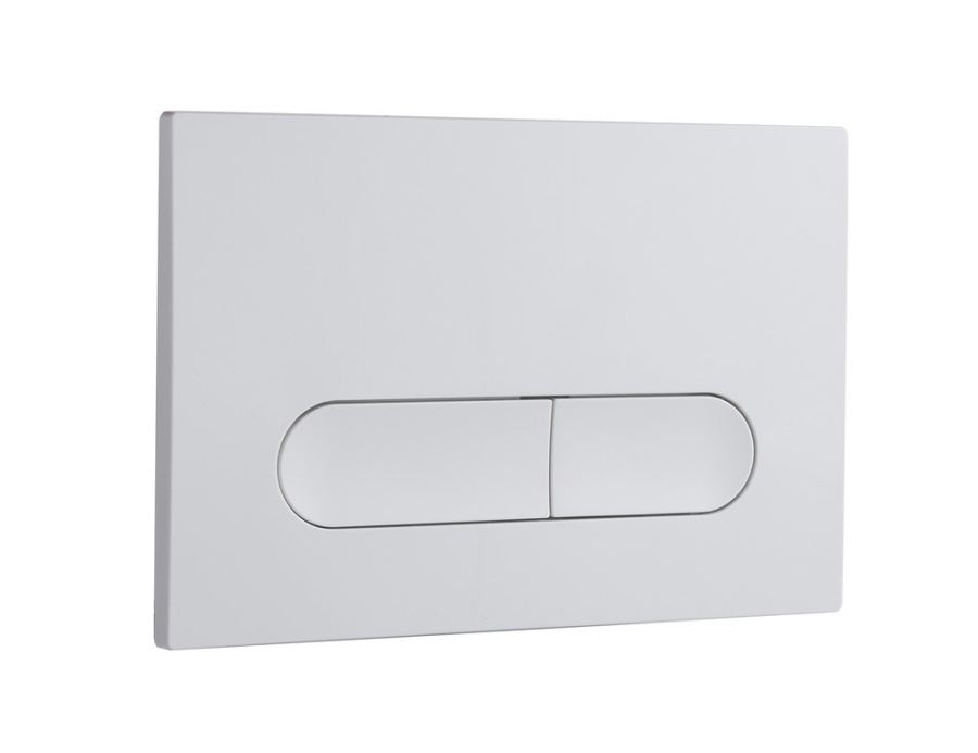 Кнопка смыва EvaGold 04, пластик прямоугл  белая для инсталляции EvaGold 400 и EvaGold 500 фото
