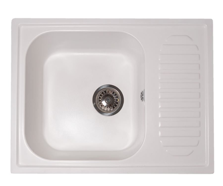 Кухонная мойка GranAlliance G-23, молочный 645х495х200 мм (ДхШхВ) фото