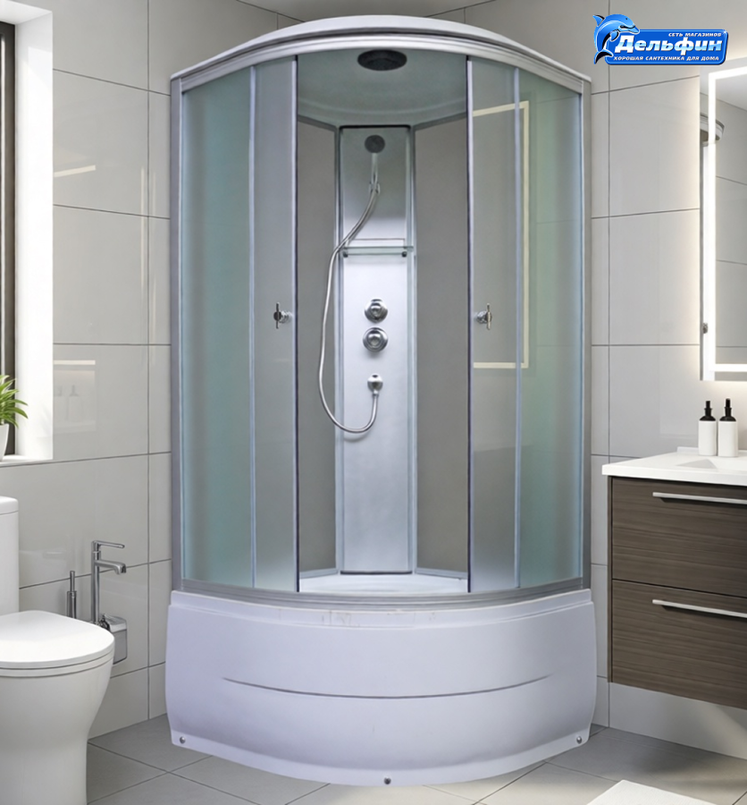 AQUAPULSE 4002D 90*90*225 гл.п. fabric white АКЦИЯ!! фото