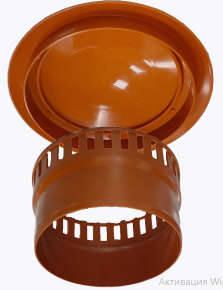 Зонт вентиляционный 110 ПП РЫЖИЙ фото