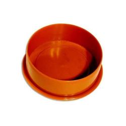 Заглушка канализационная 110 наруж (РЫЖАЯ) фото