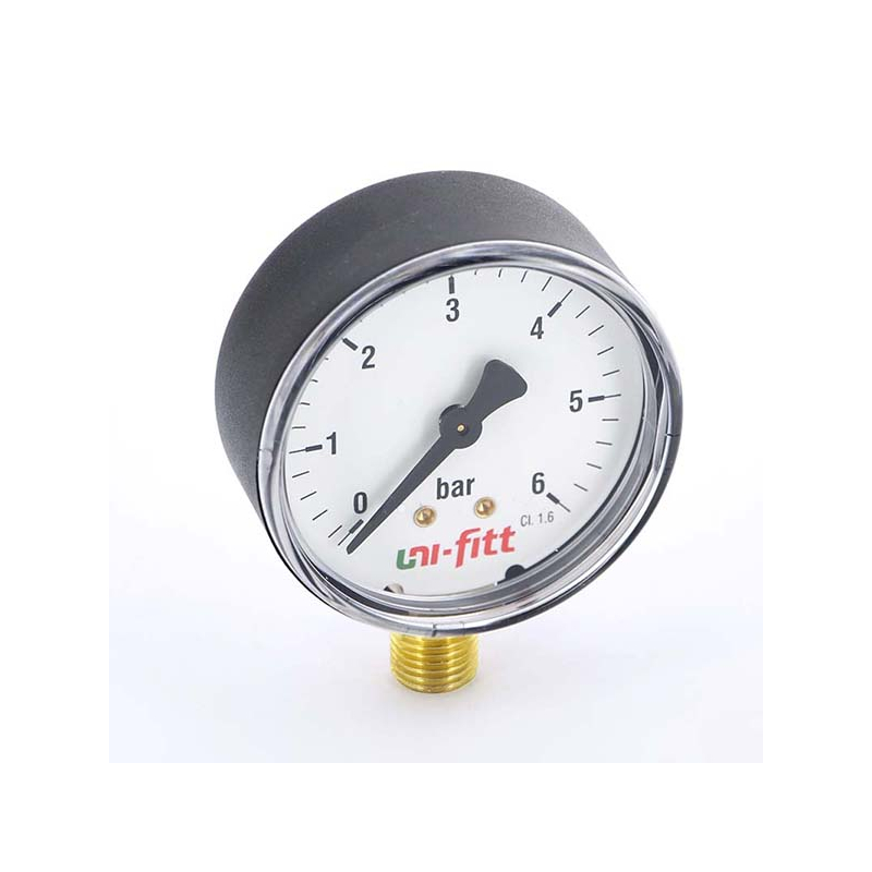 Манометр 63*1/4 6 бар (нижнее радиальное подключение) фото