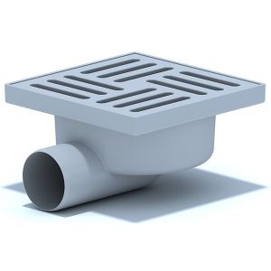 Трап 50 с гориз. спуском (косой)"сухой"затвор 150*150 фото