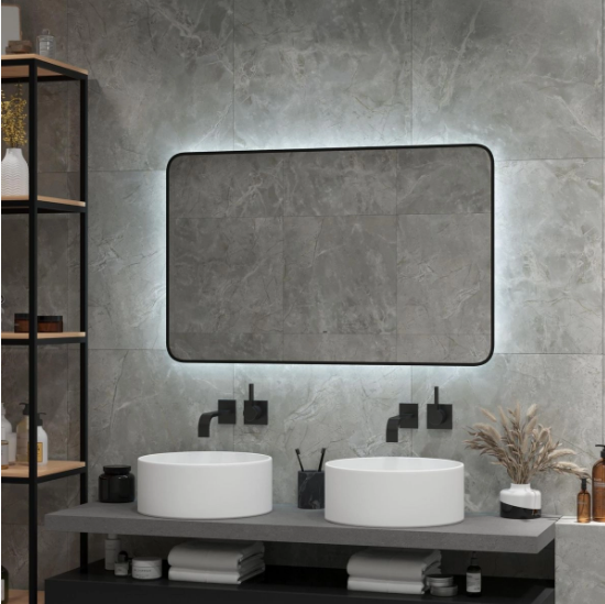 Зеркало Torry LED 1000*700 с бесконтактным сенсором и фоновой подсветкой ЗЛП1528 фото