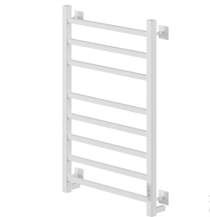 Полотенцесушитель Step-2 80*40 (У) электрич. прав. ТЭН RAL9016 бел мат фото