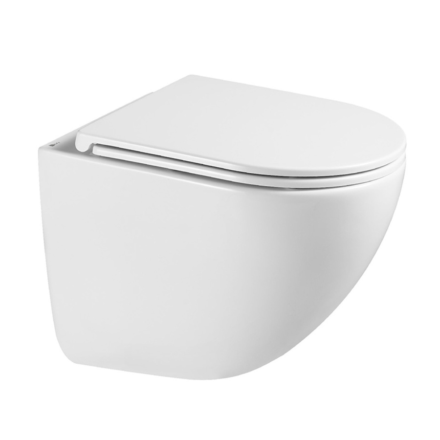 9614003 GLAZER унитаз подвесной безободковый вихревой с сиденьем микролифт фото