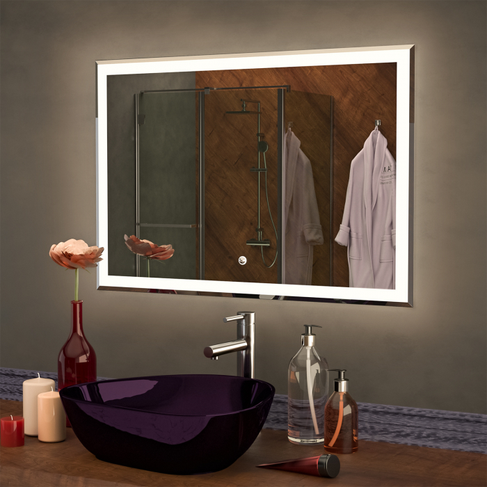 Зеркало Mixline МИНИО 800*700 (сенс. выкл., светодиодная подсв.) фото