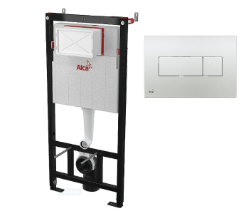 Инсталляция SET AlcaPlast инсталляция с хром кнопкой M371-0001 фото