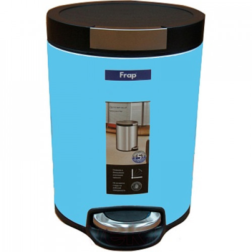 Ведро для мусора 5 литров (голубой) F716 фото