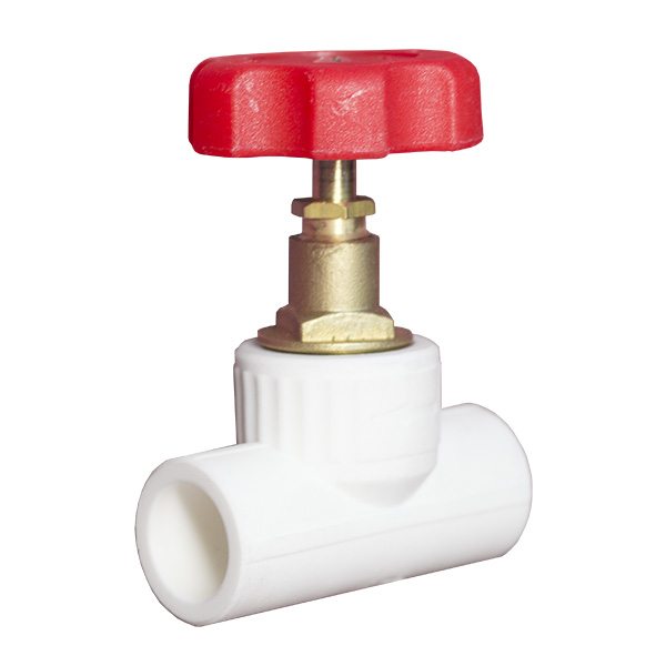 Вентиль 20 PP-R белый  фото