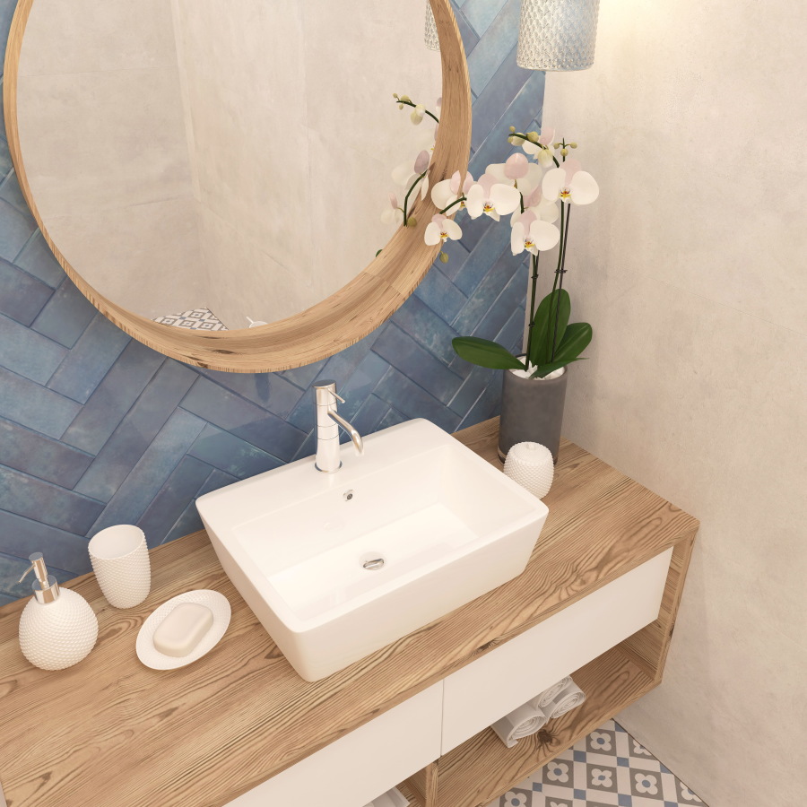 Умывальник накладной A060 (530*410*150) прямоугольный фото