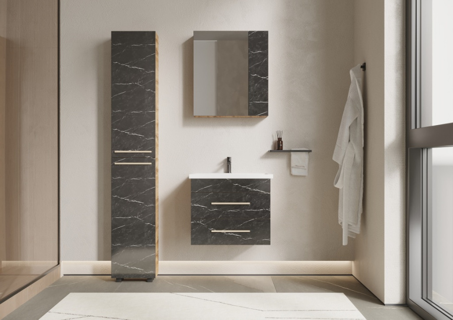 Шкаф-Зеркало "АФРИКА 60" (670*600*150) (6423) фото