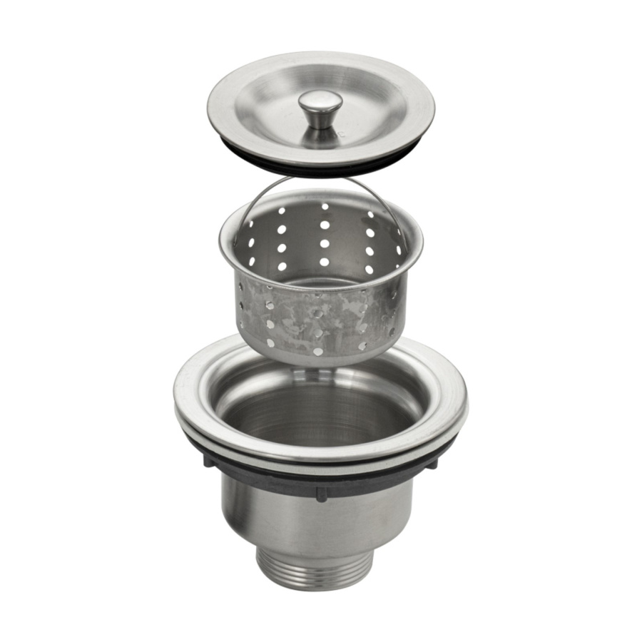 Выпуск 3 1/2 с мусоросборником, нерж.сталь 8720 фото