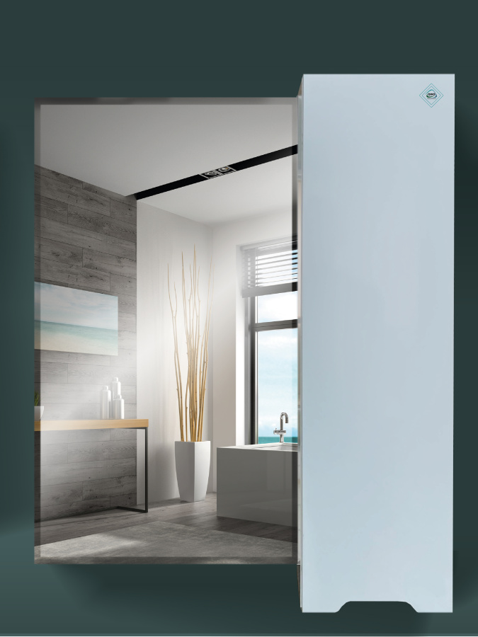 Шкаф зеркальный "УРАН 700" 1 створка (фацет) фото