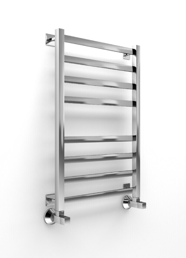 Полотенцесушитель 100*50 В81/10 профиль (СНШ,Бел(мат),Вст30*10,3гр3*4*3вст,Под скр.монт,С таймер,Fer фото