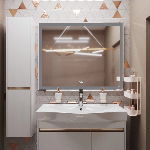 Зеркало Mixline МИНИО-2 900*800 (сенс. выкл., светодиодная подсв., подогрев) фото