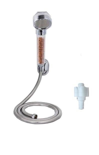 Комплект для душа Акватерм,лейка ЭКО,дивертор,шланг,переходник,для моделей 001-004 фото