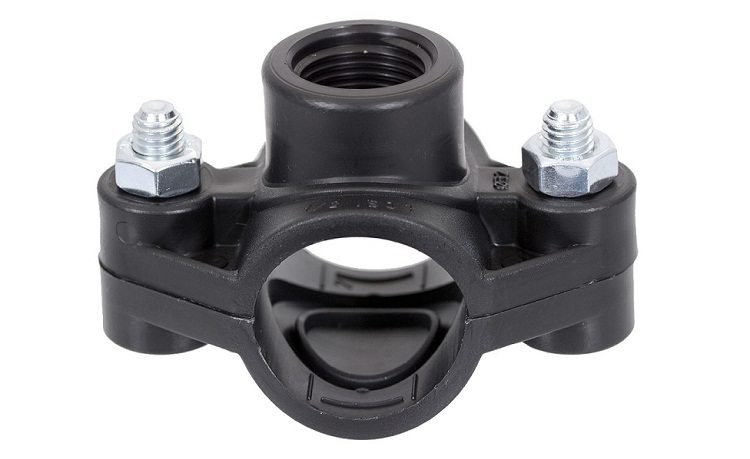 Седелка ПНД с внут.труб.резьбой 25-1/2" 2 болта(обж) фото