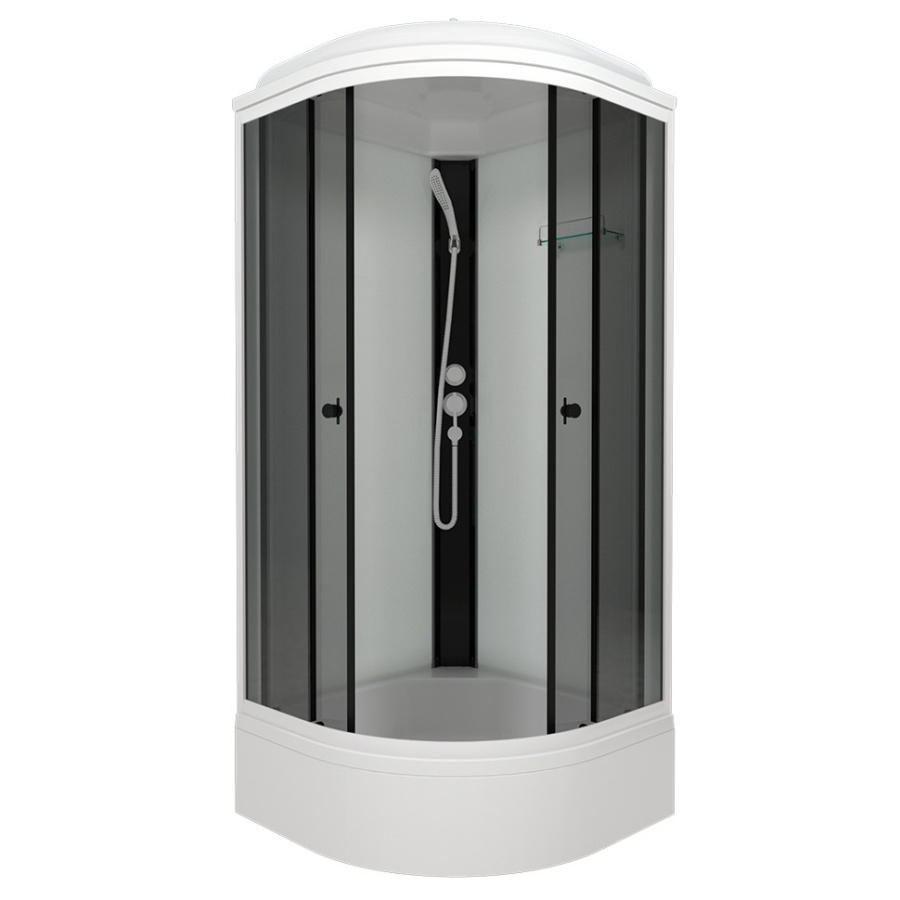 Душевая кабина Грэй-Вайт 90*90 В сред.поддон. фото