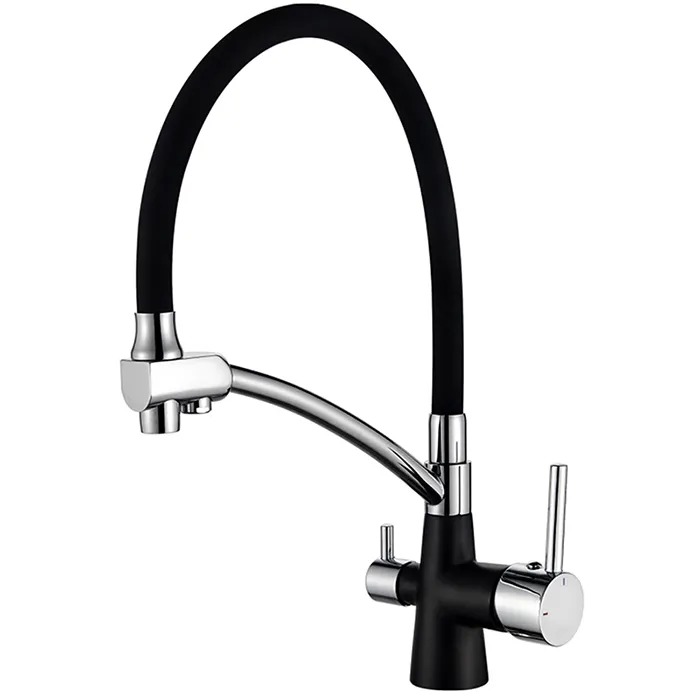 Смеситель L4855B-2 для кухни, излив черный фото
